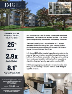 Foster Creek Sale Case Study